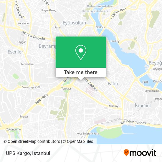 UPS Kargo map