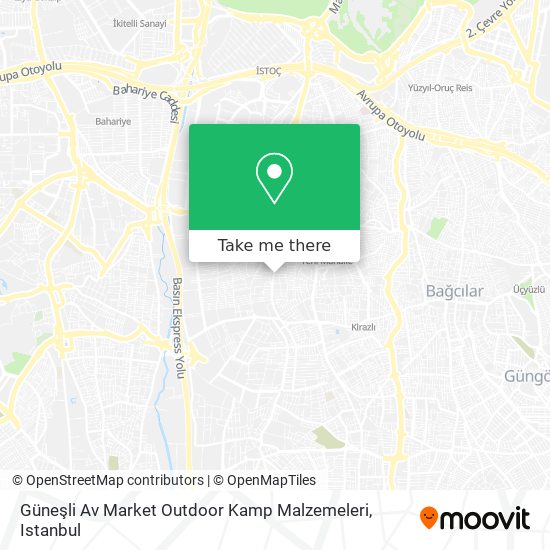 Güneşli Av Market Outdoor Kamp Malzemeleri map