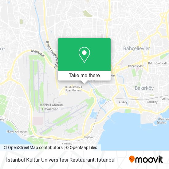 İstanbul Kultur Universitesi Restaurant map
