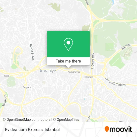 Evidea.com Express map