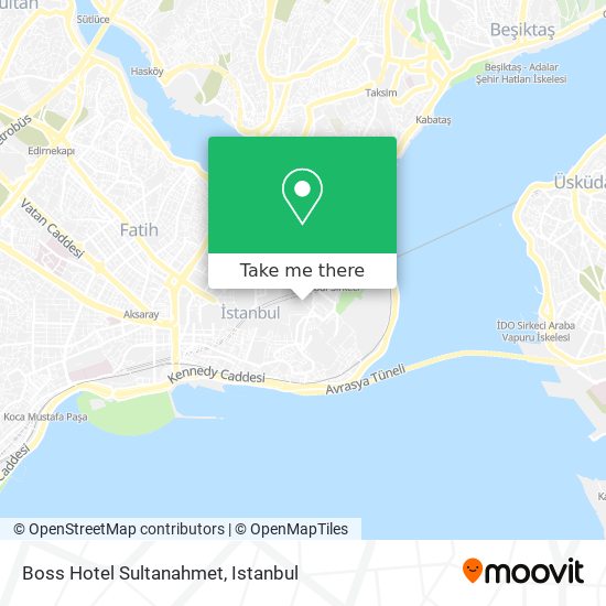 Boss Hotel Sultanahmet map