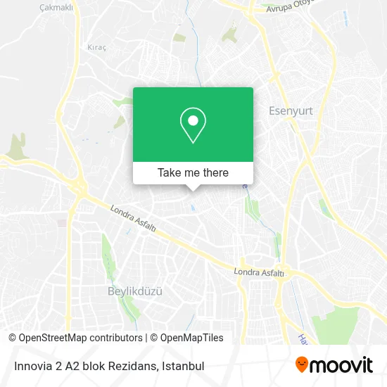Innovia 2 A2 blok Rezidans map