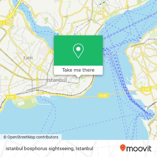 istanbul bosphorus sightseeing map