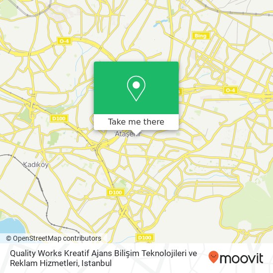 Quality Works Kreatif Ajans Bilişim Teknolojileri ve Reklam Hizmetleri map