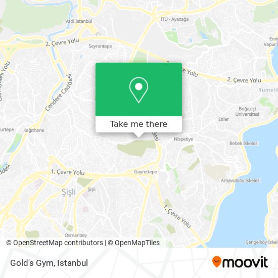 Gold's Gym map