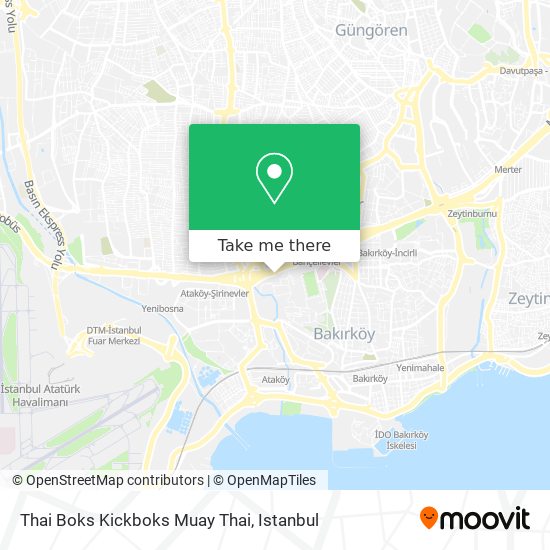 Thai Boks Kickboks Muay Thai map