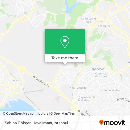 Sabiha Gökçen Havalimanı map
