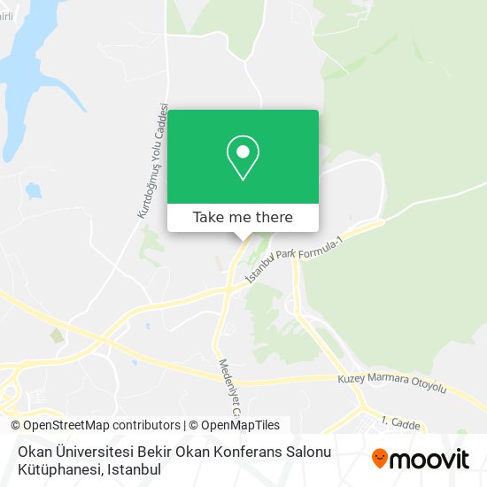 Okan Üniversitesi Bekir Okan Konferans Salonu Kütüphanesi map