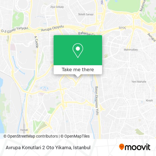 Avrupa Konutlari 2 Oto Yikama map