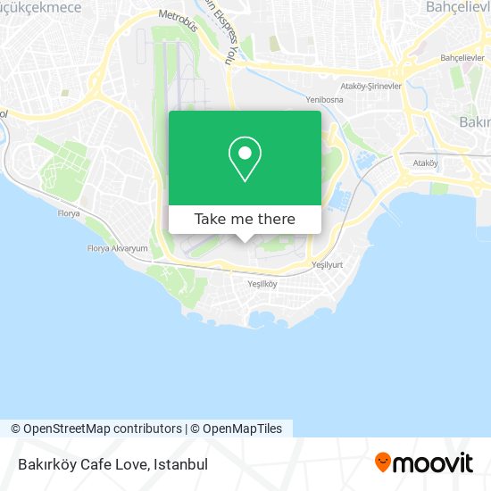 Bakırköy Cafe Love map