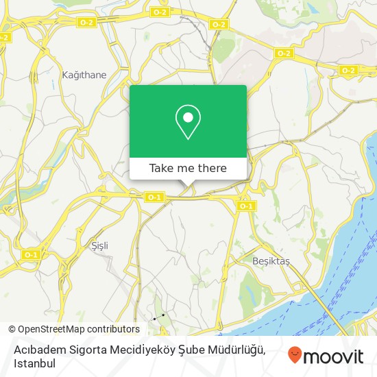 Acıbadem Sigorta Mecidi̇yeköy Şube Müdürlüğü map