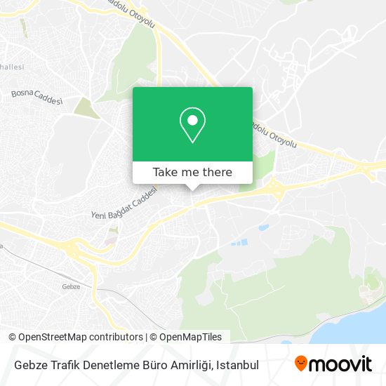 Gebze Trafik Denetleme Büro Amirliği map