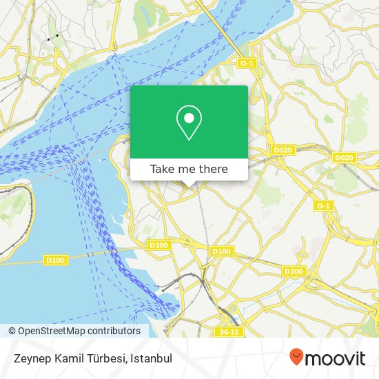 Zeynep Kamil Türbesi map