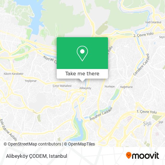 Alibeyköy ÇODEM map