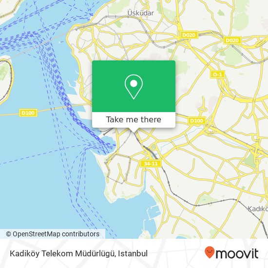 Kadiköy  Telekom Müdürlügü map
