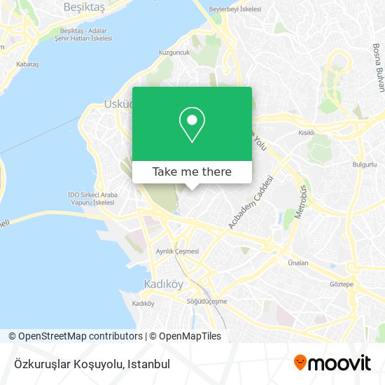 Özkuruşlar Koşuyolu map