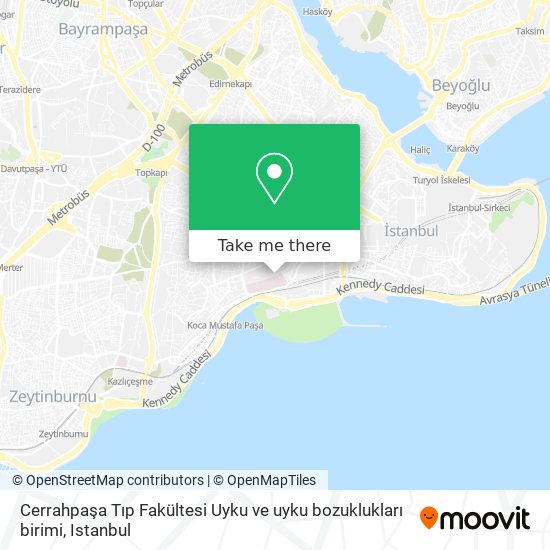 Cerrahpaşa Tıp Fakültesi Uyku ve uyku bozuklukları birimi map