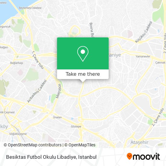 Besiktas Futbol Okulu Libadiye map