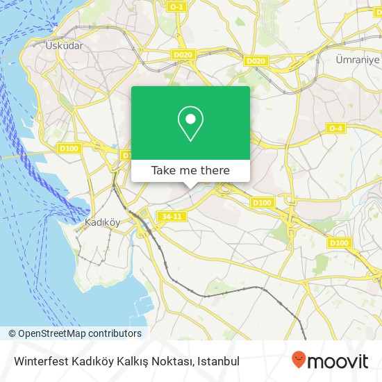 Winterfest Kadıköy Kalkış Noktası map