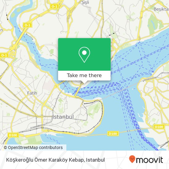 Köşkeroğlu Ömer Karaköy Kebap map