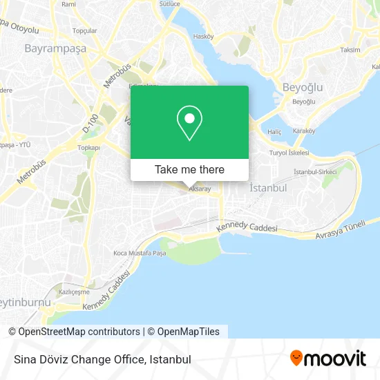 Sina Döviz Change Office map
