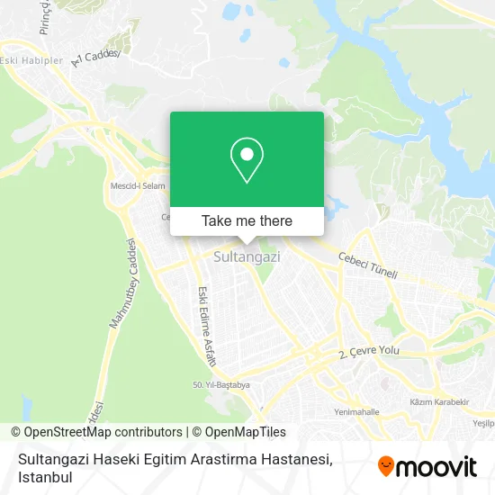 Sultangazi Haseki Egitim Arastirma Hastanesi map