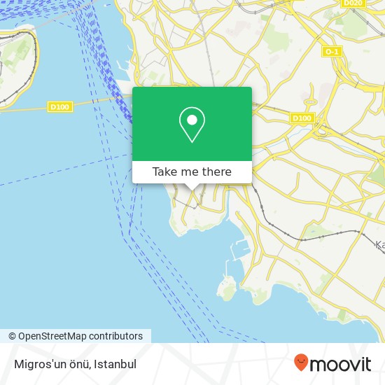 Migros'un önü map