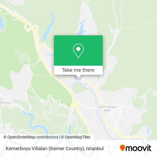 Kemerboyu Villaları (Kemer Country) map