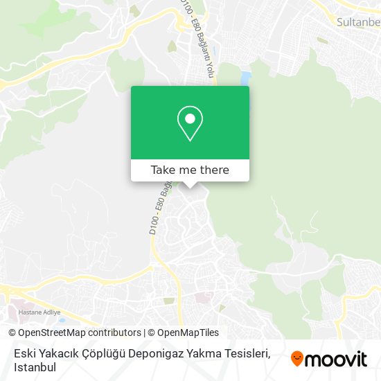 Eski Yakacık Çöplüğü Deponigaz Yakma Tesisleri map