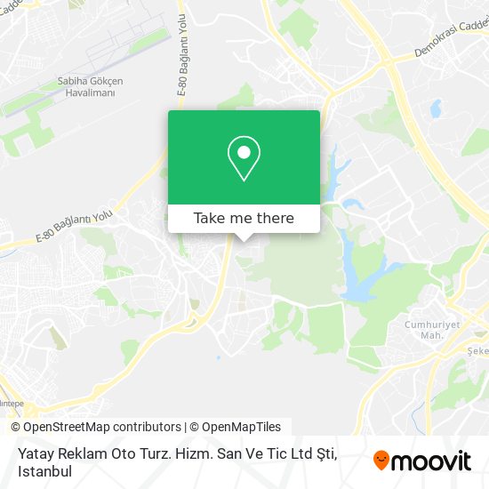 Yatay Reklam Oto Turz. Hizm. San Ve Tic Ltd Şti map