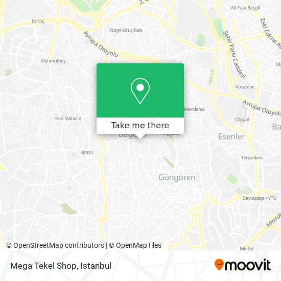 Mega Tekel Shop map
