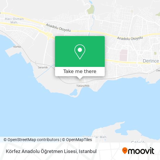Körfez Anadolu Öğretmen Lisesi map