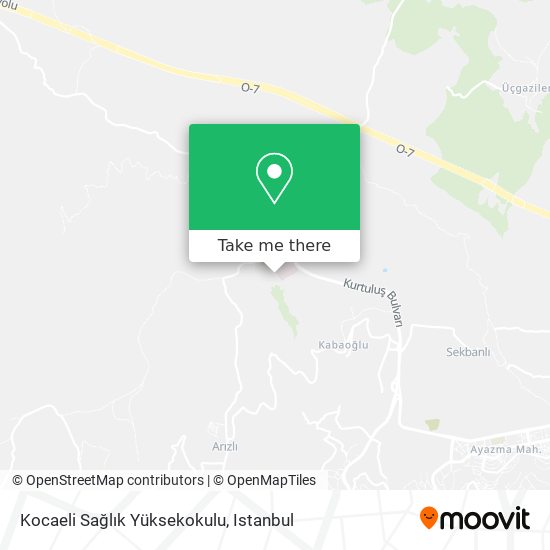 Kocaeli Sağlık Yüksekokulu map