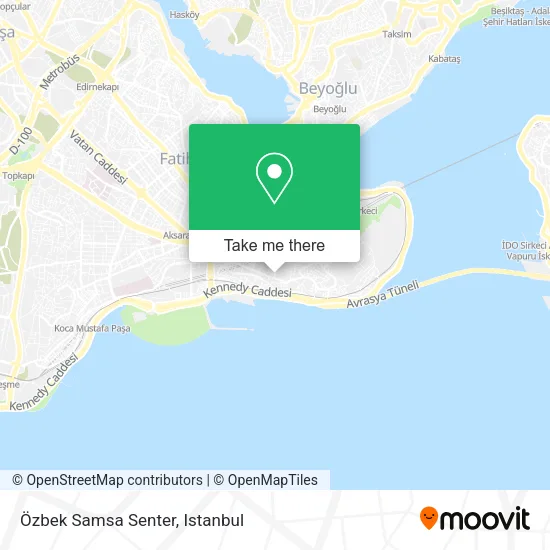 Özbek Samsa Senter map