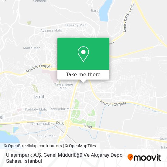 Ulaşımpark A.Ş. Genel Müdürlüğü Ve Akçaray Depo Sahası map