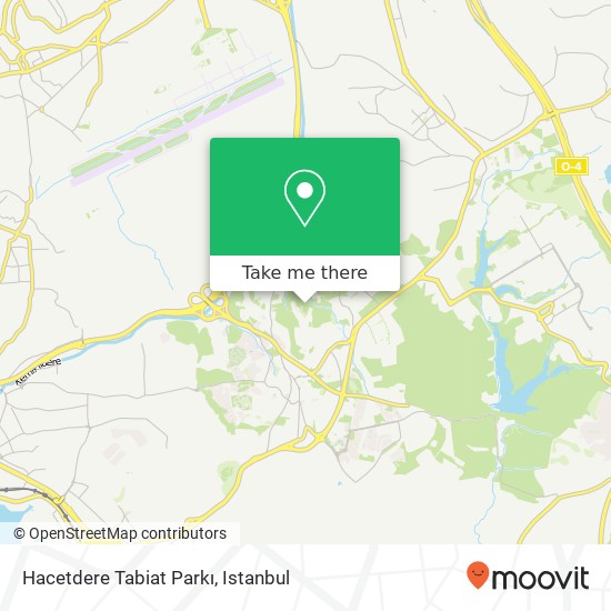 Hacetdere Tabiat Parkı map