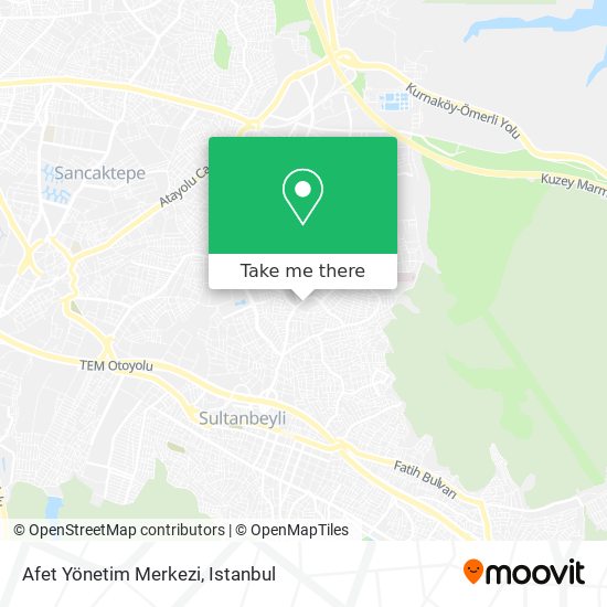 Afet Yönetim Merkezi map