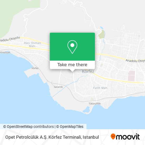 Opet Petrolcülük A.Ş. Körfez Terminali map