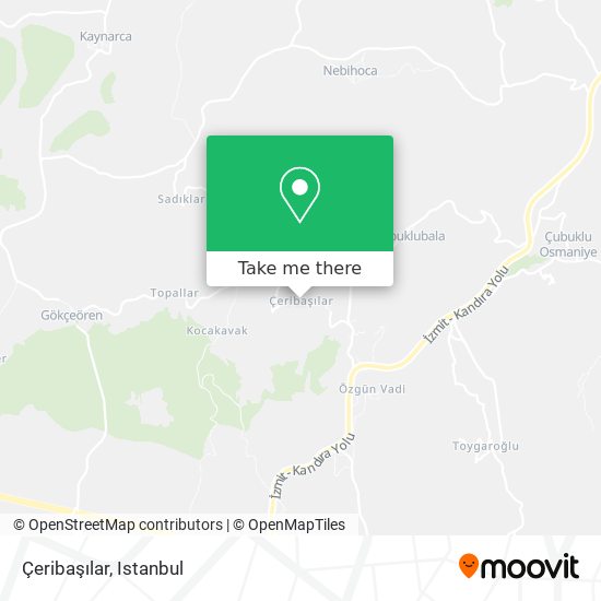 Çeribaşılar map