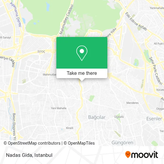 Nadas Gida map