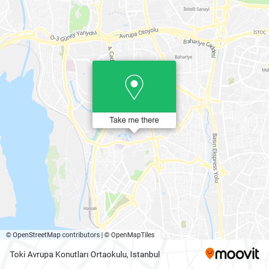 Toki Avrupa Konutları Ortaokulu map