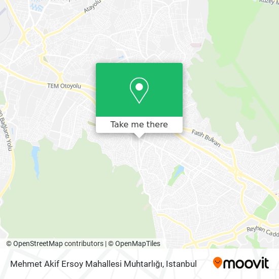 Mehmet Akif Ersoy Mahallesi Muhtarlığı map