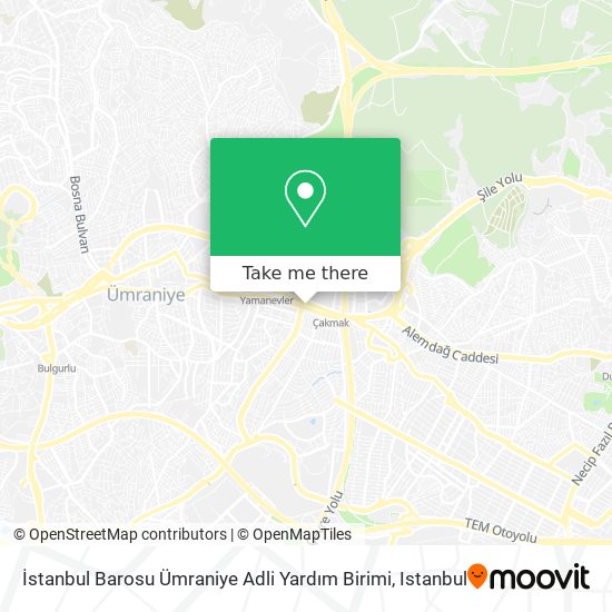 İstanbul Barosu Ümraniye Adli Yardım Birimi map