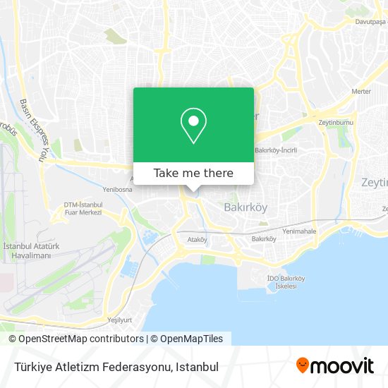 Türkiye Atletizm Federasyonu map