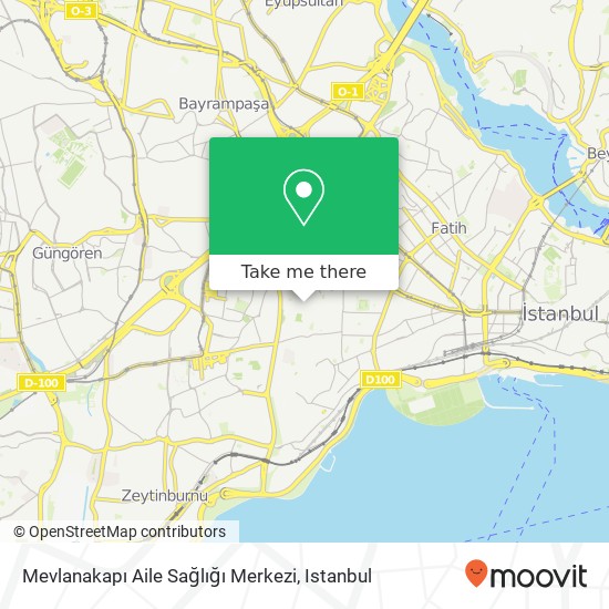 Mevlanakapı Aile Sağlığı Merkezi map