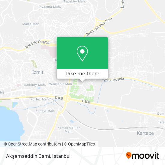 Akşemseddin Cami map