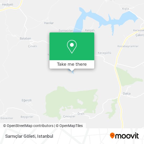 Sarnıçlar Göleti map