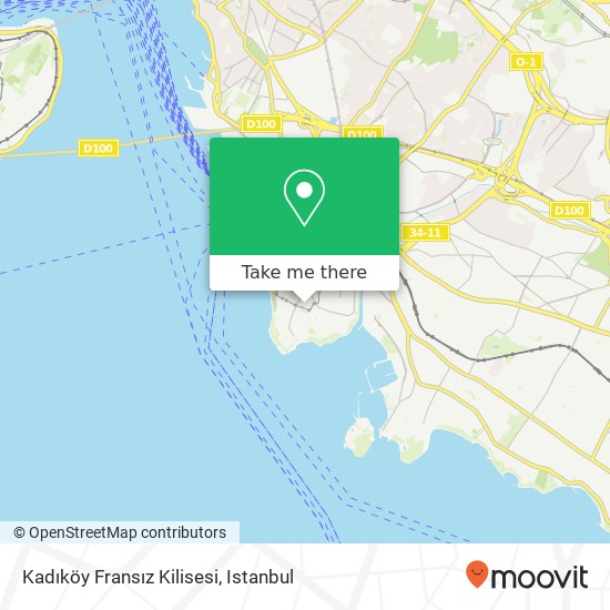 Kadıköy Fransız Kilisesi map