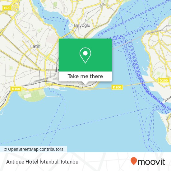 Antique Hotel İstanbul map