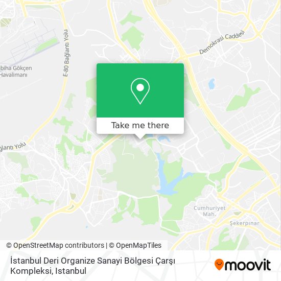 İstanbul Deri Organize Sanayi Bölgesi Çarşı Kompleksi map